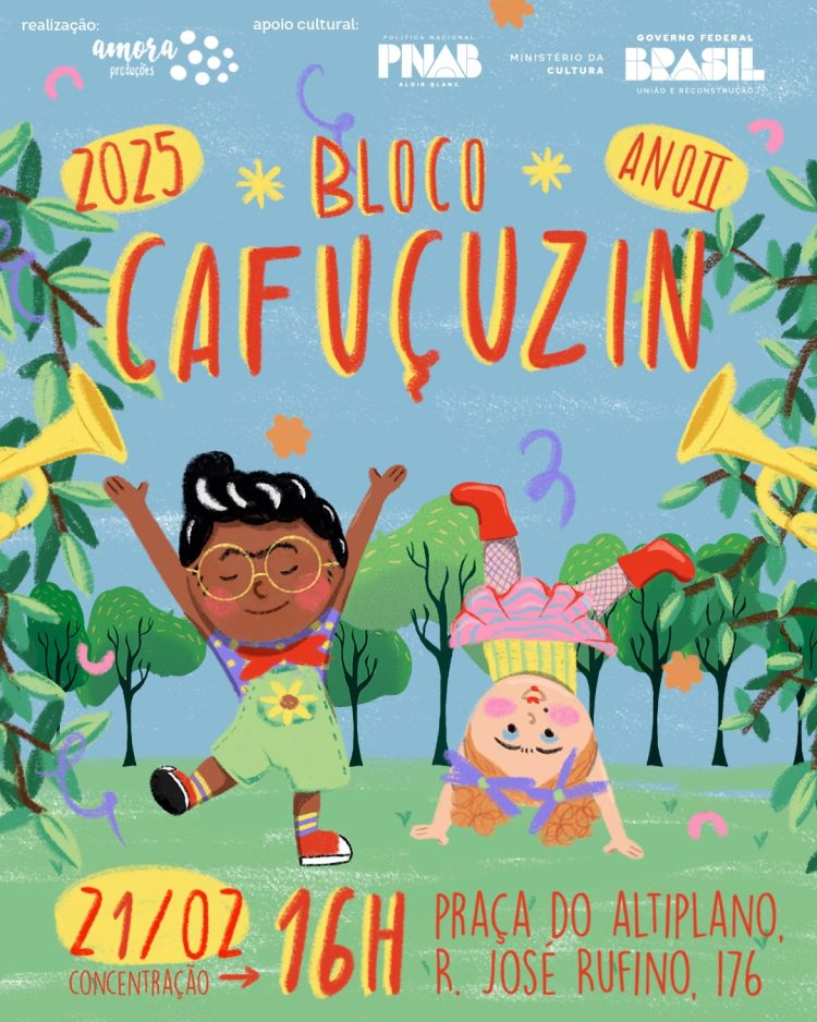 Cafuçuzin, versão mirim do Cafuçu, faz a folia das crianças nesta sexta-feira