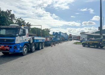 Transporte de  ‘megatransformador’  de 600 toneladas vai afetar trânsito nas BRs 101 e 230, na Paraíba