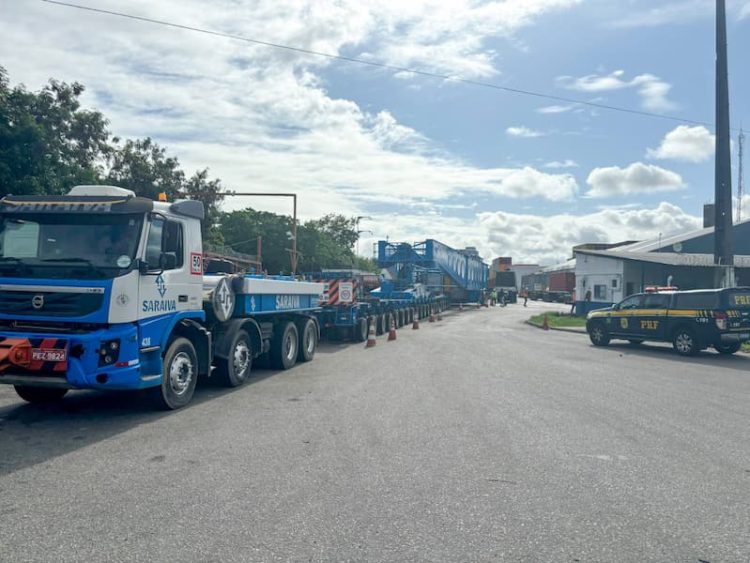 Transporte de ‘megatransformador’ de 600 toneladas vai afetar trânsito nas BRs 101 e 230, na Paraíba