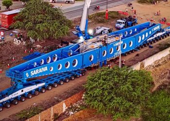 Carreta com transformador volta a bloquear rodovia estadual nesta segunda
