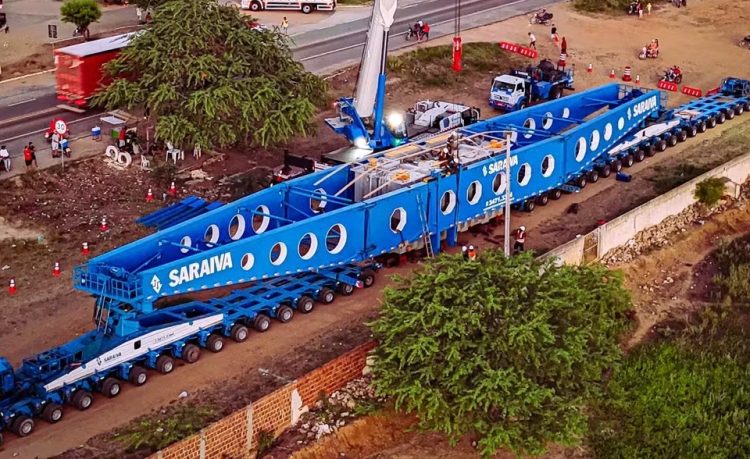 Carreta com transformador volta a bloquear rodovia estadual nesta segunda