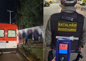 Motorista embriagado é flagrado em ambulância com jogadores da Paraíba, incluindo menores