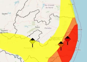 João Pessoa e mais 11 cidades da Paraíba entram em alerta de grande perigo por fortes chuvas, diz Inmet