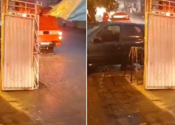 Motociclista é engolido por bueiro e homem some em córrego: chuvas assustam João Pessoa