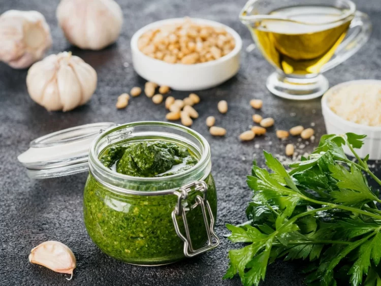 🧄 Molho Pesto Fácil em 5 Minutos