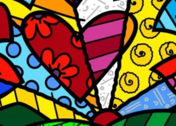Romero Britto transforma suas cores em traço com novo livro de colorir lançado na Bienal
