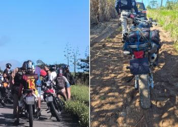 PRF e PM fazem operação para coibir “rolezinhos” de motociclistas na Paraíba