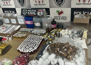 Dois homens são presos suspeitos de falsificação de emagrecedores e anabolizantes, em João Pessoa