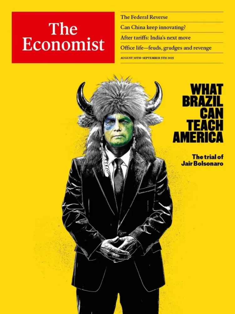 The Economist vê julgamento de Bolsonaro como “lição de democracia” e sugere que o adulto maduro agora está no Brasil