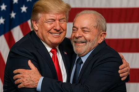 Lula, Trump e o abraço que não vai impedir a guerra comercial