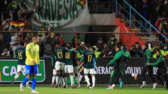 Bolívia vence Brasil em El Alto e garante vaga na repescagem das Eliminatórias