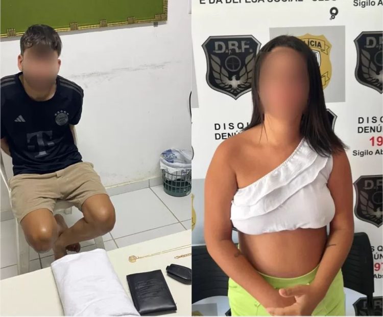 Homem e mulher são presos suspeitos de assalto a joalheira, na Paraíba