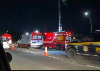 Mãe e filha são atropeladas na BR-230 e mulher fica em estado grave