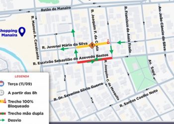 Obras da Cagepa alteram trânsito em Manaíra; veja desvios