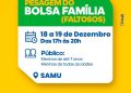 Bolsa Família: última chamada para pesagem obrigatória de beneficiários faltosos será realizada nos dias 18 e 19 de dezembro, em Juazeiro