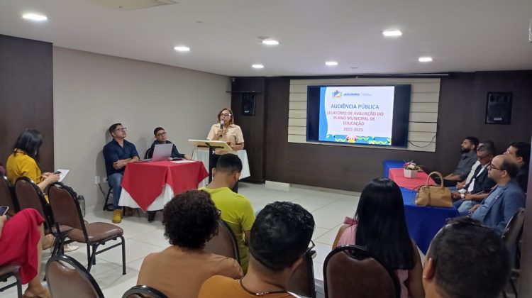 Secretaria de Educação de Juazeiro apresenta Relatório de Avaliação do Plano Municipal de Educação em audiência pública