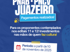 Com meta atingida, Juazeiro celebra execução da PNAB e fortalecimento das políticas culturais