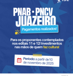 Com meta atingida, Juazeiro celebra execução da PNAB e fortalecimento das políticas culturais